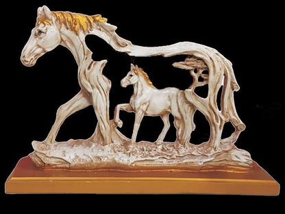 Horse Statue Animal Figurine Home Desktop Shelf Decor Artwork